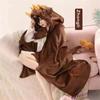 Genshin Impact Xiao Hutao Ghost Wanderer Traveler Kazuha Cosplay Decke Umhang Cape Lustiger Fleece-Pyjama Anime Kostüm Hoodie