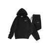 Heren trainingspak set, Europese en Amerikaanse casual sport herfst/winter fleece gevoerd trendy merk sweatshirt en broek tweedelig pak