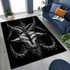 Dark Occult Baphomet Pentagram Art Indoor Rug Thick Nonslip Carpet For Hallway Doorway Kitchen Home Decor Birthday Gift