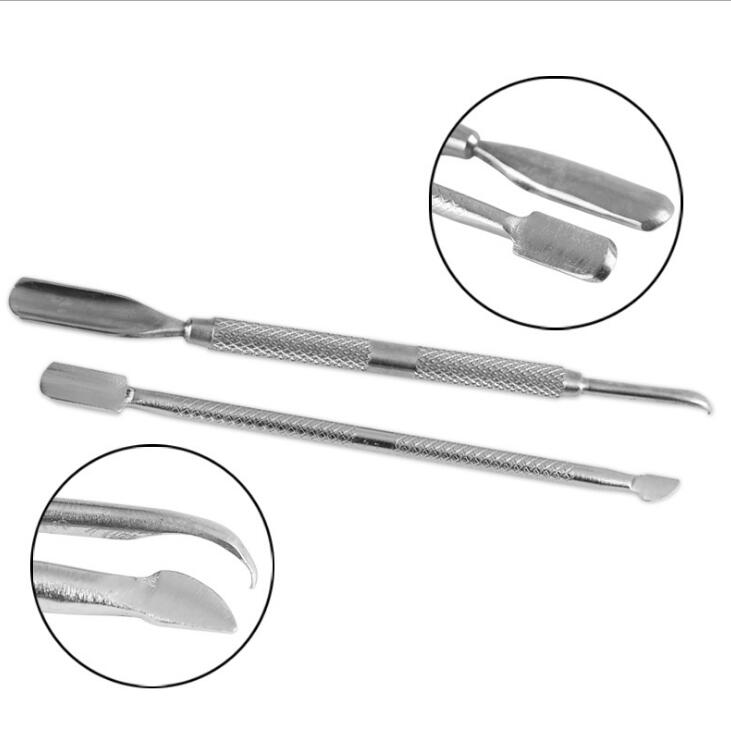 3PCS/Set Stainless Steel Cuticle Nippers Trimmer Cuticle Pusher Remover Pedicure Manicure Tools
