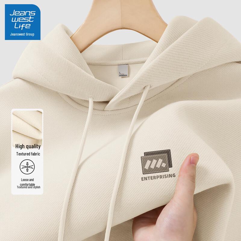 JEANSWEST LIFE Men s Geometric Hooded Pullover Sweatshirt 3XL