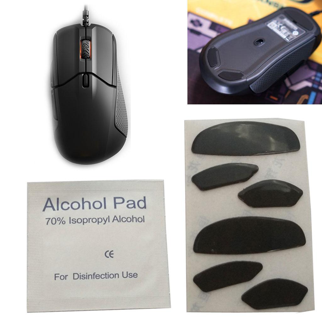 2 Pcs of Mouse Feet Mouse Skates for 310 Gaming Mouse Feet Replacement Black 0.6mm