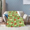 1PC Food Elements printed blanket, all season lightweight home office outdoor nap multifunctional blanket A1