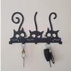 Iron Wall Hook Rack Metal Letter Key Holder Entryway Coat Towel Hanger Home Storage Organizer 22 Designs
