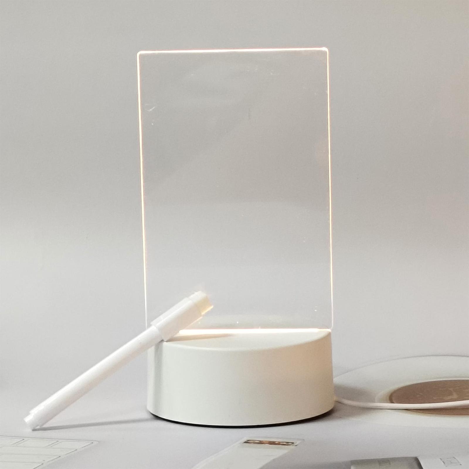 

Креативный светящийся акриловый 3D ночник стираемая доска для заметок и сообщений атмосферные украшения vertical space