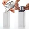 Yamazaki Tower Magnetic Dispenser of Magnetic Refillable Bottles for and Body and 4262 Two-Way (Set 3) - Shampoo, Conditioner, Soap, White, 4258,