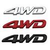 1Pc 3D Metal 4WD Logo Decals Emblem Badge Car RearTrunk Fender Adhesive Badge Body Sticker Accessories