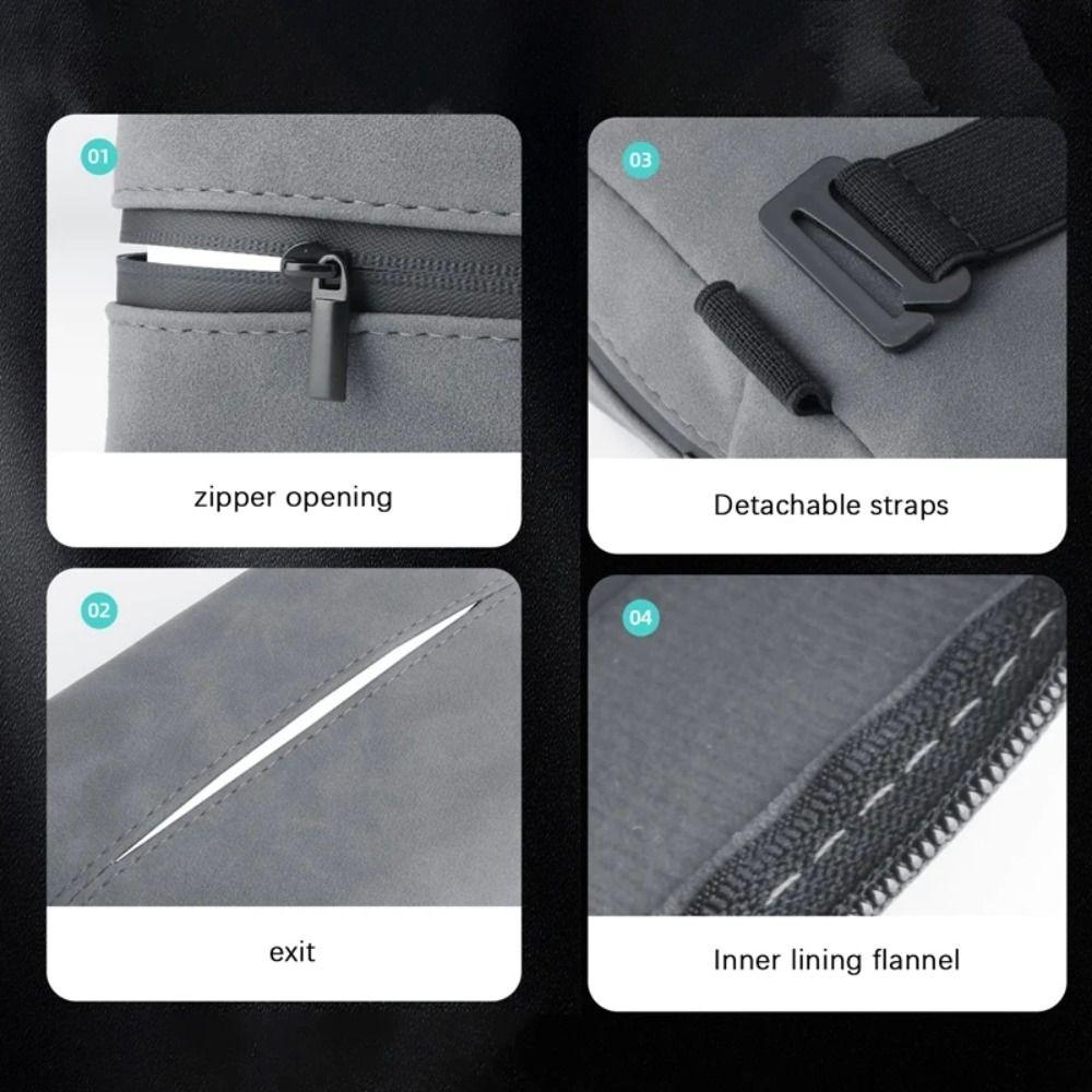 Nappa Leather Car Armrest Tissue Pouch Waterproof Tissue Storage Case Car Tissue Box  Auto Storage