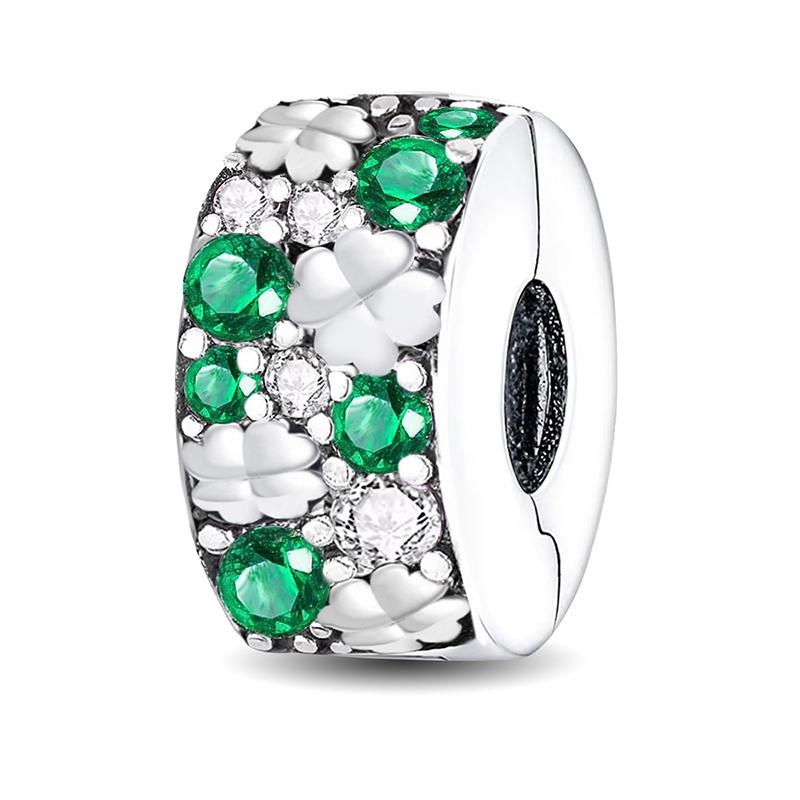 Copper Pendants Zircon Red Love Heart Charms Beads Fit Original Pan Bracelet Bangles Diy Fine Jewelry For Women