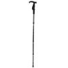 Outdoor Walking Stick High Strength Aluminum Alloy Hiking Poles AntiSlip Canes for Elderly(Black )