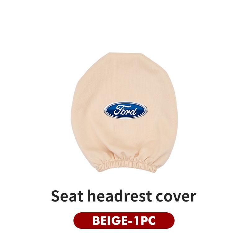For Ford Car Logo Headrest Cover Dustproof Cover For Front Seat Head Rests Fiesta Ranger Mondeo Escape Ecosport Fusion Explorer