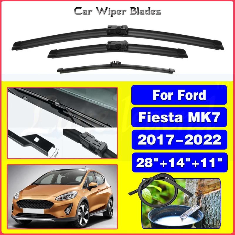 Front Rear Windshield Wiper Blades Set For Ford Fiesta MK7 2017 2018     Windshield Windscreen Window 28 14 11 Front Rear 3pcs