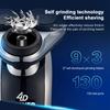 Electric Shaver for Men 3 Floating Heads Beard Razor Hair Clipper Facial Cleaner Massager Nose