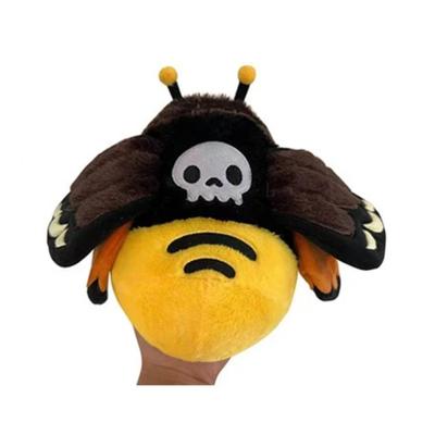 Death's Head Hawkmoth Plush Toy Stuffed Gothic Style Halloween Plush Toy for Kids Halloween Decor Doll Cartoon Gifts Home D