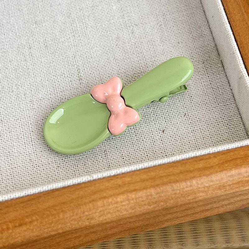 UXSL New Cute And Funny Creative Hair Clips Colorful Bow Soup Spoon Hairpins for Women Girls Barrettes Fashion Hair Accessories