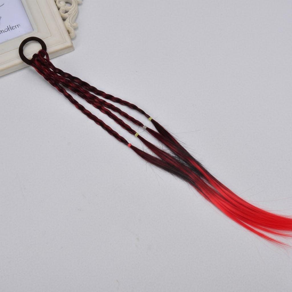 Girls Hair Bands Elastic Headband Children Headband Accessories Kids Twisted Braid Rope Hairband for Girls Baby Gift красный