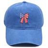Independence Day Washed Cotton Cap High Quality USA Flag Pattern Embroidery Baseball Cap Men And Women Outdoor Sports Dad Hats