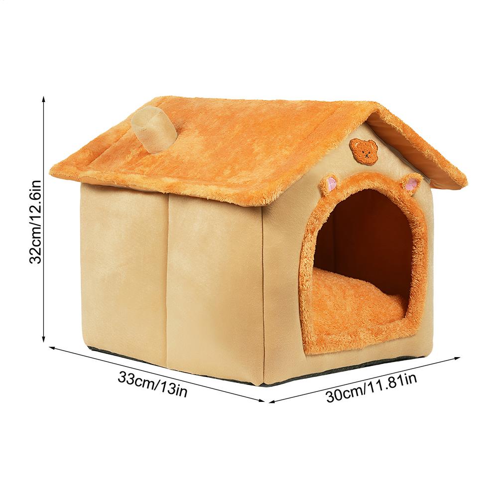 

Pet Beds For Cats Soft Nest Plush Enclosed Kitten Bed Sleeping Nest For Puppy Small Dog Bunny Pet Animal Outdoor Living Room S синій