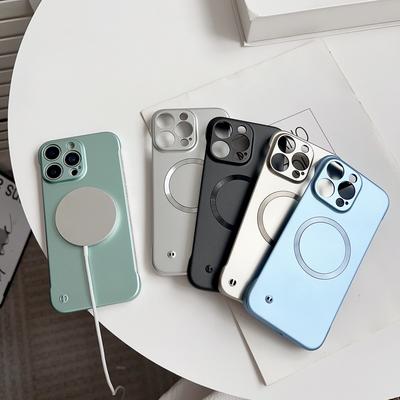 For Magsafe Frameless Magnetic Case For iPhone 16 Pro Max Plus iPhone16Pro Max 16E 5G Wireless Charging Hard Back Cover