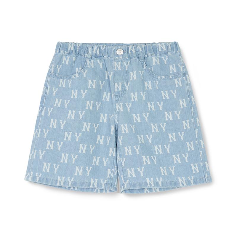 New MLB SS24 Shorts Kids' Light Blue 7ASMM0543-50BLL