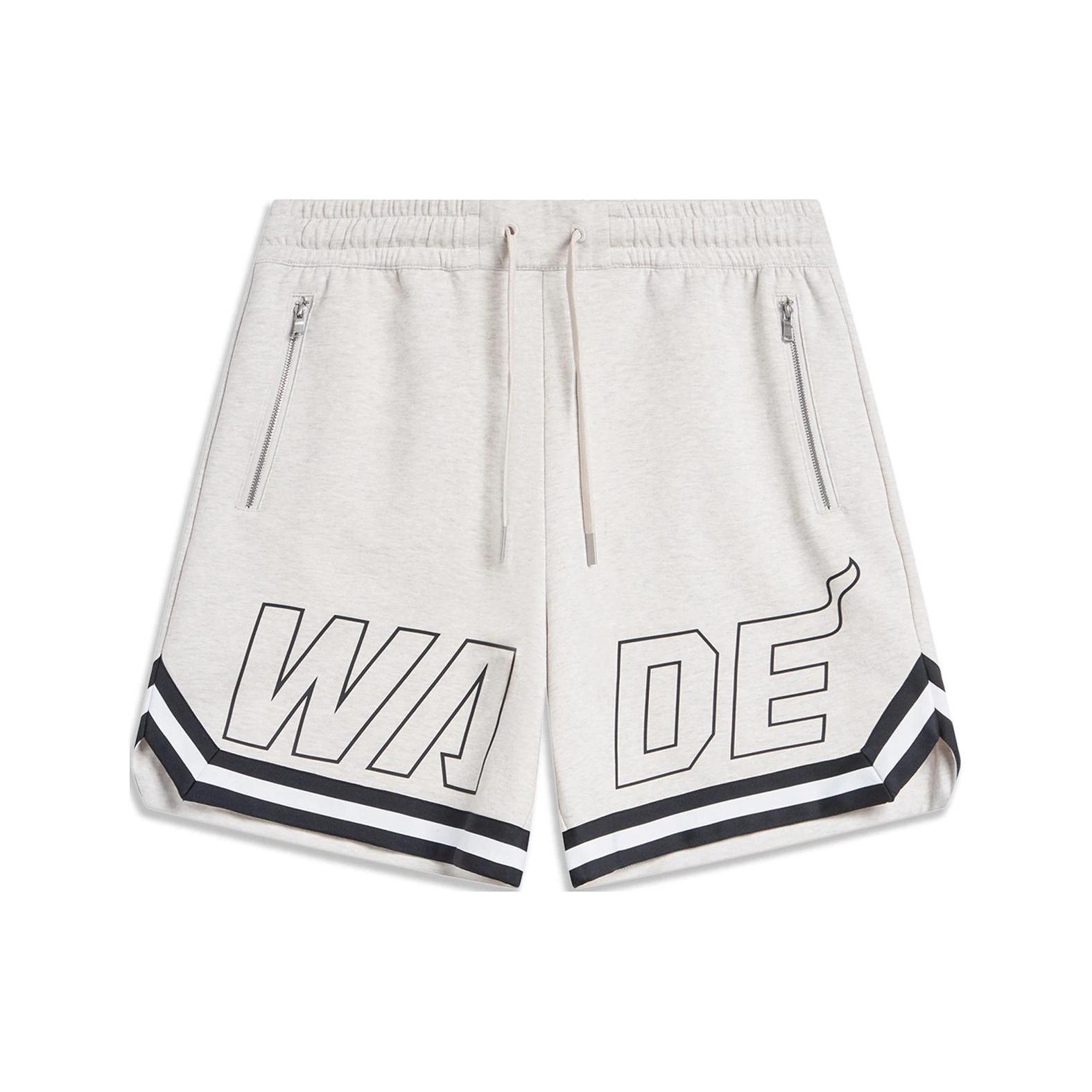 Li-Ning Way Of Wade Graphic Shorts Light Grey Men s AKSU341-5 M