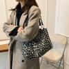 Women Popular Handbags Large Capacity Leopard Shoulder Bags New Fashion Tote Bag Shopping and Travel Bags Canvas Bags