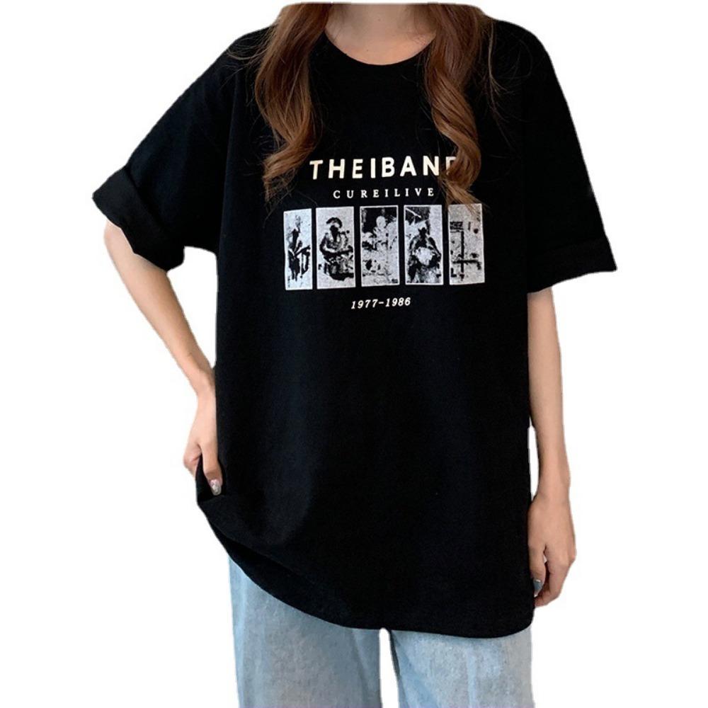 Women's Short-Sleeved T-shirt Summer Loose Korean Top