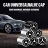 4Pc Car Wheel Tire Valve Caps Air Stem Tyre Plug Accessories For Mercedes-Benz W203 W204 W205 W212 W213 W166 W167 W176 W177 W223