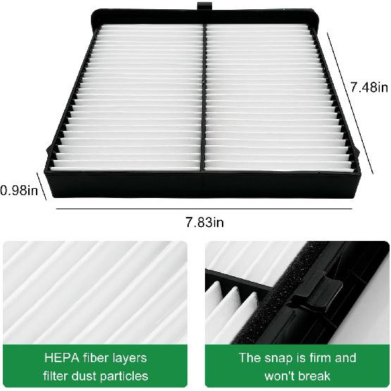 2PCS Cabin Engine Air Filter JMF61 JM3A0A Kit Fits For Mazda 3 -2025, Mazda 3 Sport -2024, CX-30 CX 30 CX30 -2025,CX-50 -2025, Replacement For
