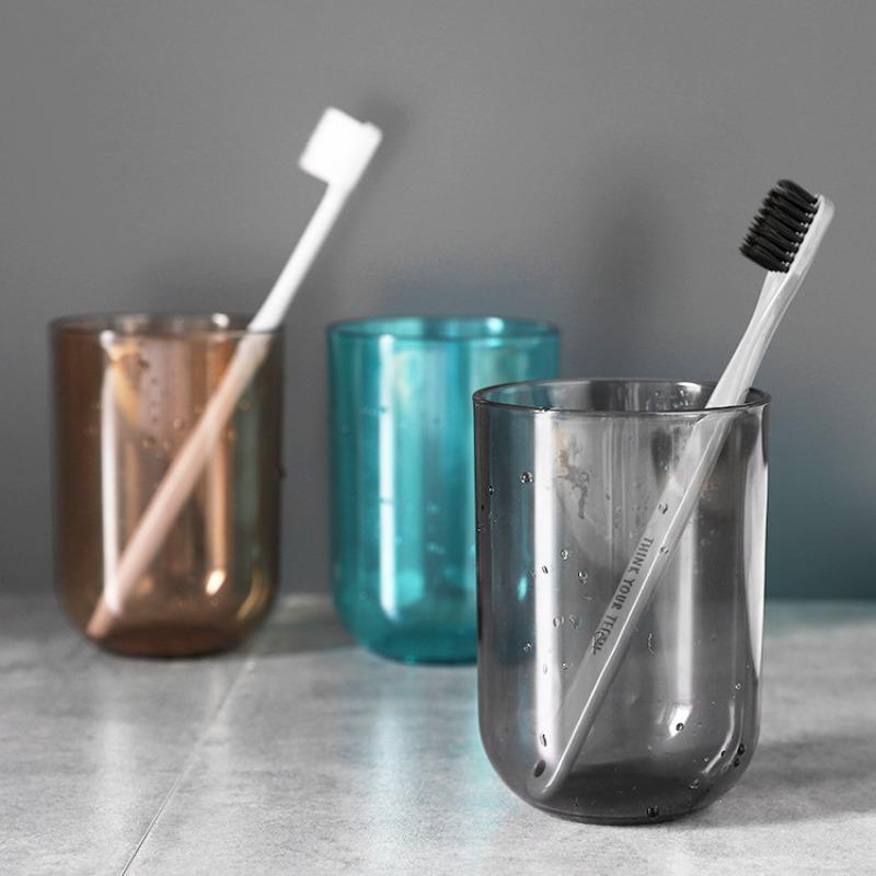 Plastic Cups Household Children's Brushing and Rinsing Cups Kindergarten Water Cups Material Cups Straws