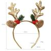 Christmas Antler Hair Clips Pendants Xmas Ornaments Merry Christmas Decor Gift For Girl Elk Hair AccessoriesHappy New Year