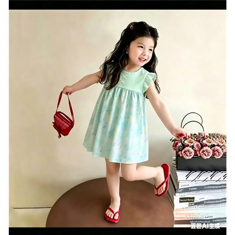 

Girls Casual Vest Dress Summer Clothing Children s Floral Dress 100cm