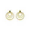 Luxenter Earrings with Malachite 18k Gold Finish - Hask