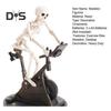 Heimtrainer Animatronic Skelett Figur Halloween Harz Radfahren Fitness Bike Schädel Statue Skulptur Home Office Desktop Dekoration Ornament