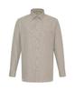 DAKS SHIRTS Easy Care Cotton Blend Micro Pattern Shirt Comfort Slim Fit Brown_Dmw1Shdl220W1