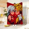 Magic Fantasy Anime TThe Seven Deadly Sins Throw Lightweight g Flannel Blanket Soft Skinfriendly for Summer Cooling