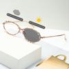 European and American Retro Fashion Men's and Women's Anti Blue Light Glasses with Photochromic Properties for Protecting Eyesig