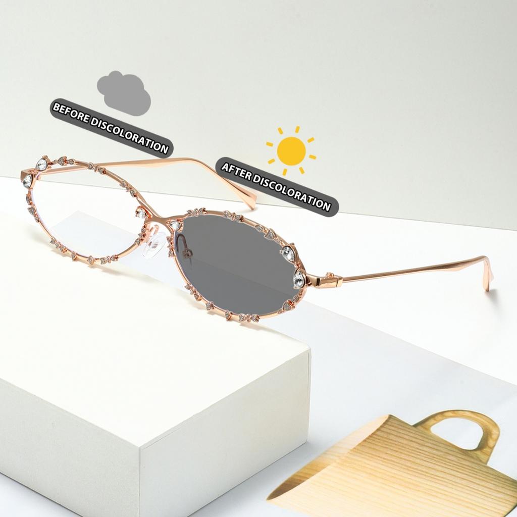 European and American Retro Fashion Men's and Women's Anti Blue Light Glasses with Photochromic Properties for Protecting Eyesig