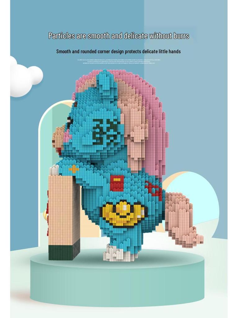 2026 Year of the Horse Building Blocks Toy - Assembled Doll & Ornament for Annual Meeting Gift