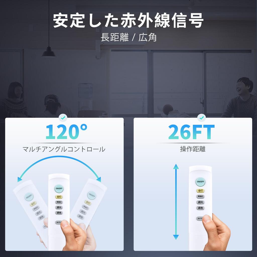 Ceiling Light Remote Control Compatible with Nitori LED Ceiling Light IRLCM04.