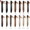 Synthetic Claw Clip In Ponytail Hair Extensions Long Straight 22 Inch Heat Resistant Pony Tail Hair Piece For Women Daily Use