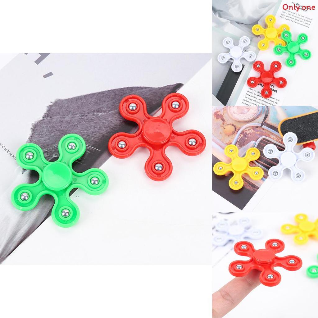 Fivestar Finger Spinner Giroscopio in Plastica con Cuscinetti a Spirale per Sollievo dallo Stress e Concentrazione