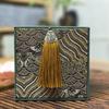 Chinese New Year Wealth & Fortune Gift Set: Year of the Horse Gold Painting with White Horse Decor