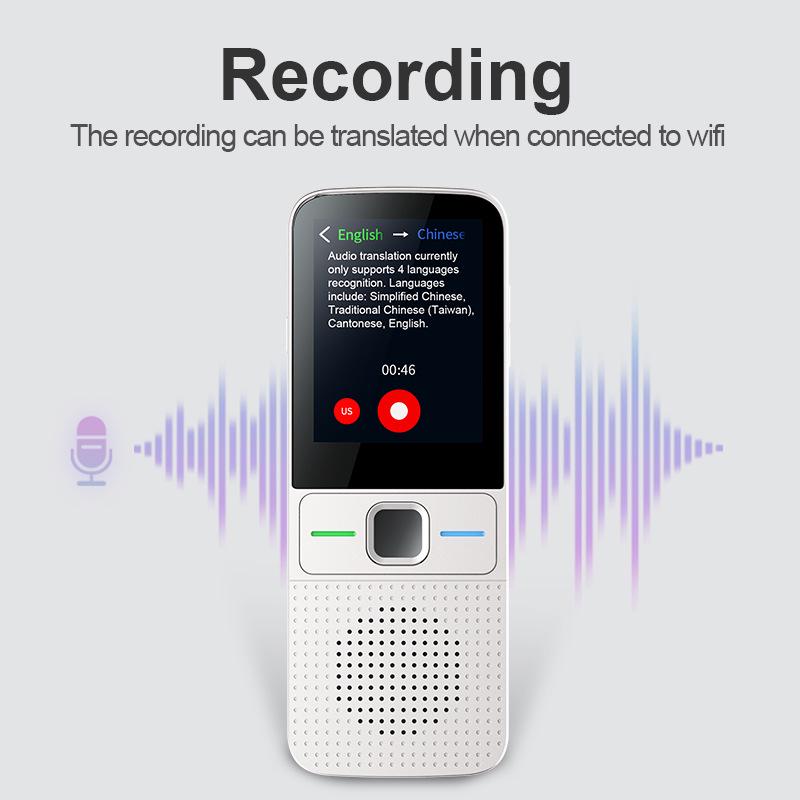 T10 Smart Voice and Photo Translator with AI and WiFi Language Practice.