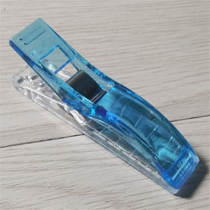 10pcs Colorful Sewing Craft Quilt Binding Plastic Clip Fabric Clamps for Patchwork Sewing Hemming DIY Crafts Tools