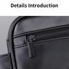Men's Storage Bag Organizer Travel Business Trip Outdoor Toiletry Bag PU Portable Handheld Cosmetic Bag Large Capacity