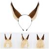 Plush Squirrel Ear Hairhoop for Women Girl Adjustable Anime Maid Headband Halloween Party Cosplay Costume Accessories