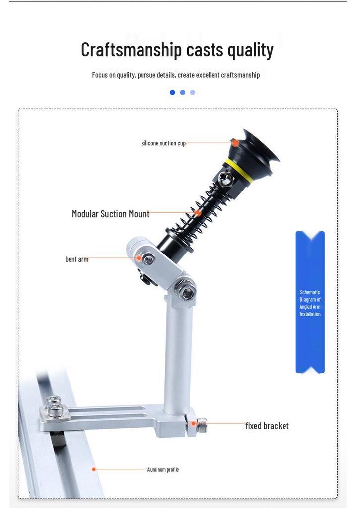 Leidun VFIL1EINS High-Precision Robotic Arm Vacuum Suction Cup Base Accessory