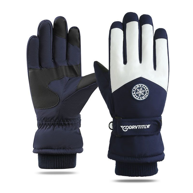 Ski Gloves Waterproof Winter Heattech Couple Snow Mountain Cycling Cold Autumn Outdoor Electric Car Adjustable Thickened Cycling