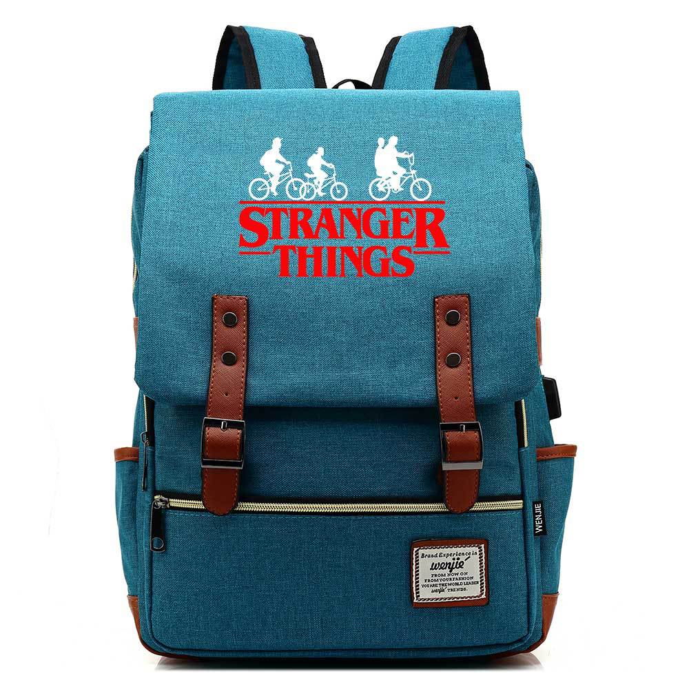 Stranger Things Studenten-USB-Rucksack